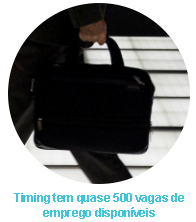 Timing tem quase 500 vagas de emprego disponíveis